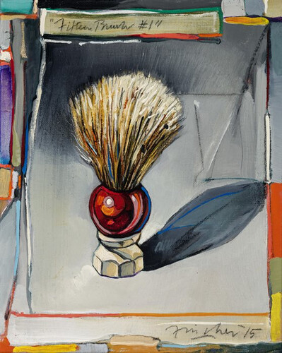 John Fincher, Fifteen Brush #1, 2015, oil on linen, 10" × 8"